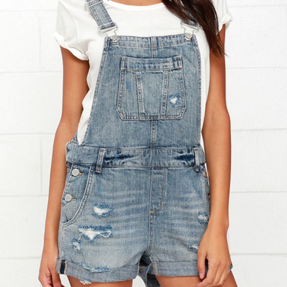 Blank NYC overall shorts